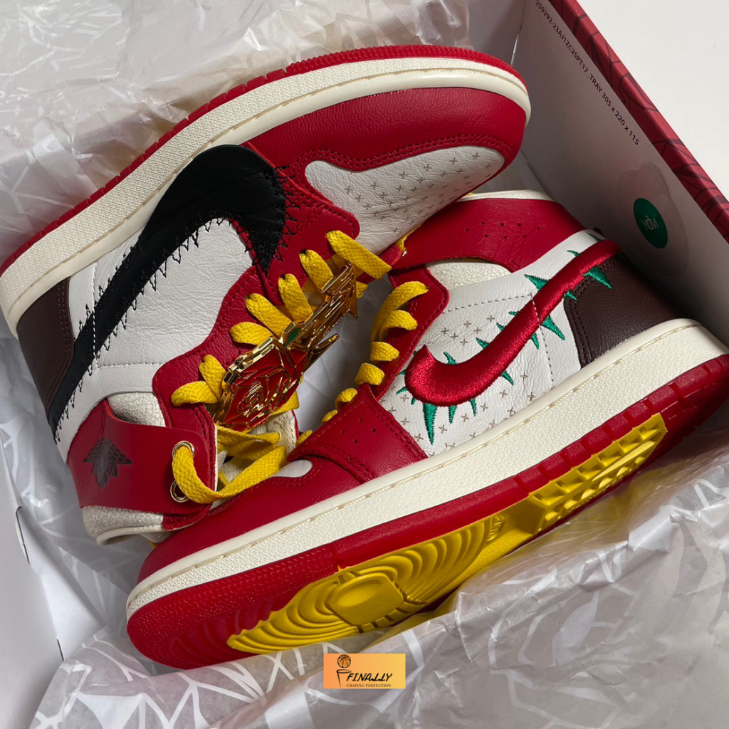 ❗現貨❗️Teyana Taylor x Air Jordan 1 High 男女 荊棘 玫瑰 FJ0604-601