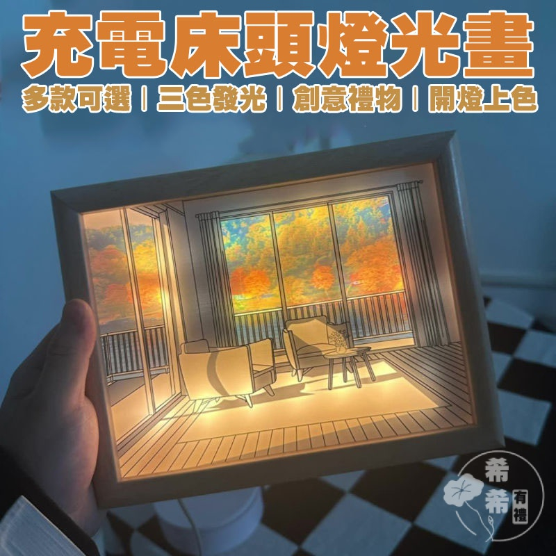 燈光畫 家居裝飾畫 生日禮物 創意禮物 網紅燈光畫三色燈光畫小夜燈床頭髮光畫創意光影陽光客廳房間臥室裝飾畫 氛圍畫 墻飾 | 蝦皮購物
