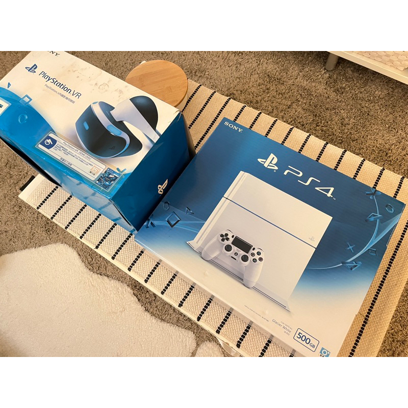 sony ps4 +vr主機+雙手把組合+3片遊戲二手主機遊戲主機playstation4