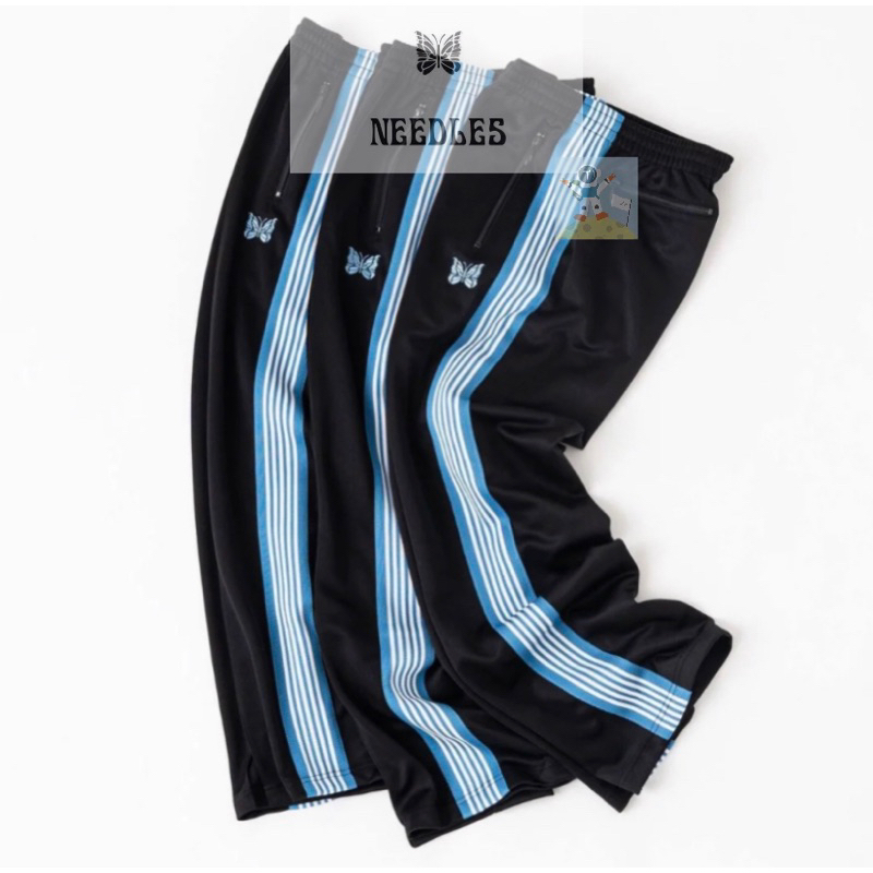 NEEDLES x 417 EDIFICE 23SS 別注限定TRACK PANT 直筒休閒褲運動褲