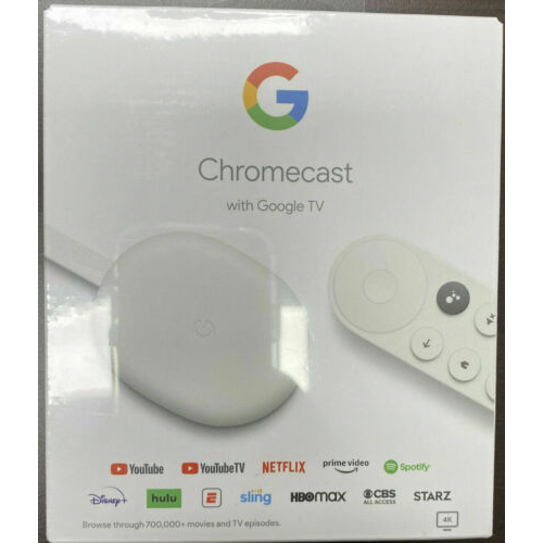 【全新現貨特價】Google Chromecast with Google TV 4K 第四代 全新未開封