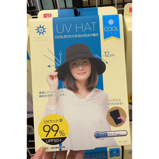 🔥特價下殺🔥✨ 日本 COOL UV CUT 遮陽帽 可摺疊 抗UV遮陽帽 涼感遮陽帽 漁夫帽 防曬帽防風繩