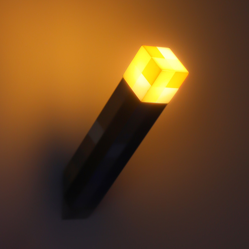 我的世界 火把燈 Minecraft火炬 夜燈像素LED燈玩具 礦燈氛圍 游戲周邊 變色瓶 搞怪 螢石 充電礦 | 蝦皮購物