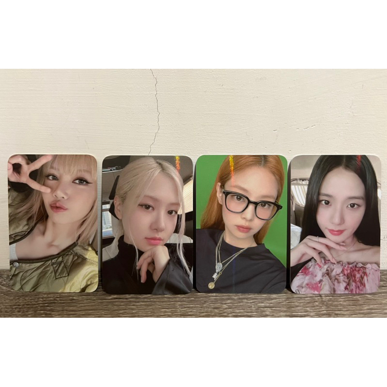 官方正卡 BLACKPINK BLINK 豪華會員禮 小卡 閃卡 Rosé jisoo Jennie Lisa 眼鏡妮 | 蝦皮購物