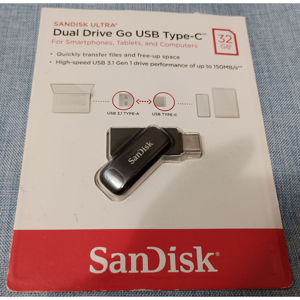 Sandisk Ultra Go Usb Type C 雙用隨身碟 32gb 蝦皮購物