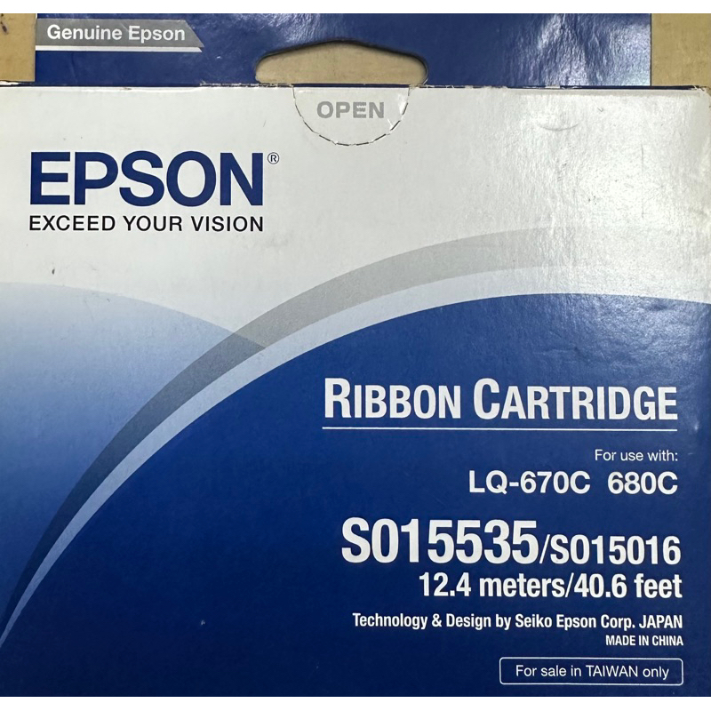 【原廠公司貨-現貨】EPSON S015535/S015508/S015016 原廠 色帶LQ-670/670C/6 | 蝦皮購物