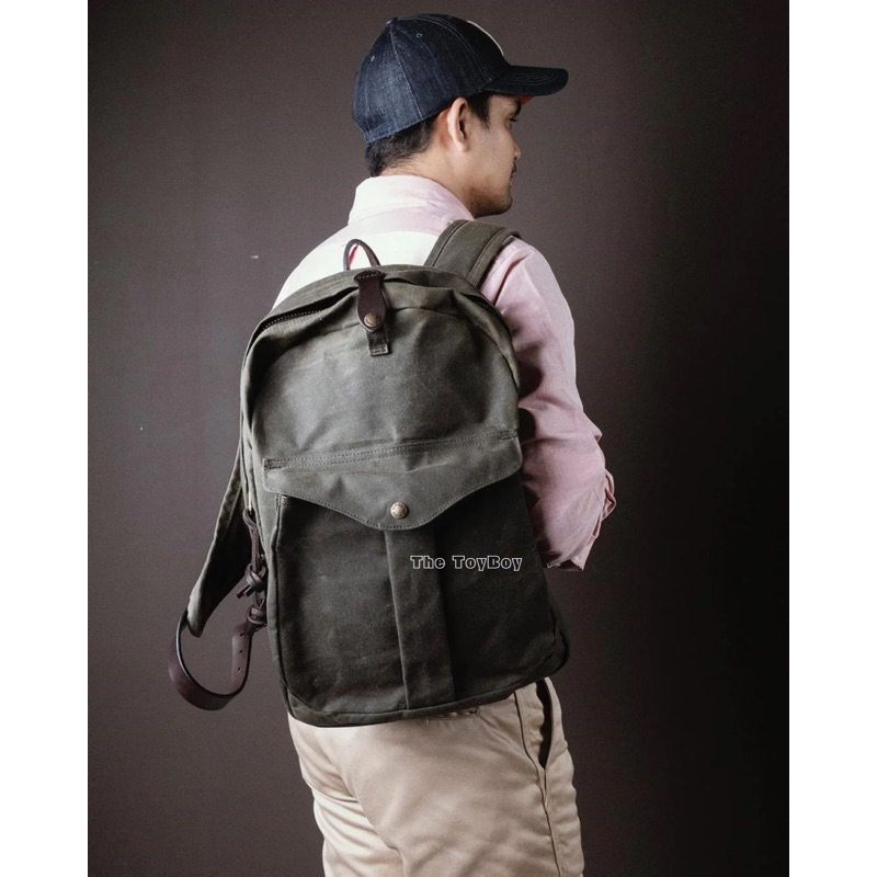 暢銷款現貨商品Filson Journeyman Backpack 炭灰色綠色卡其色油蠟布後