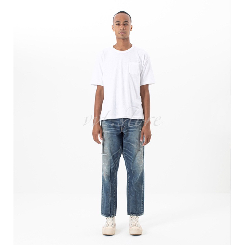 visvim 23SS SS JOURNEYMAN PANTS TACKED DMGD-27 牛仔褲休閒褲 visvim 23SS SS JOURNEYMAN PANTS TACKED DMGD-27 牛仔褲休閒褲