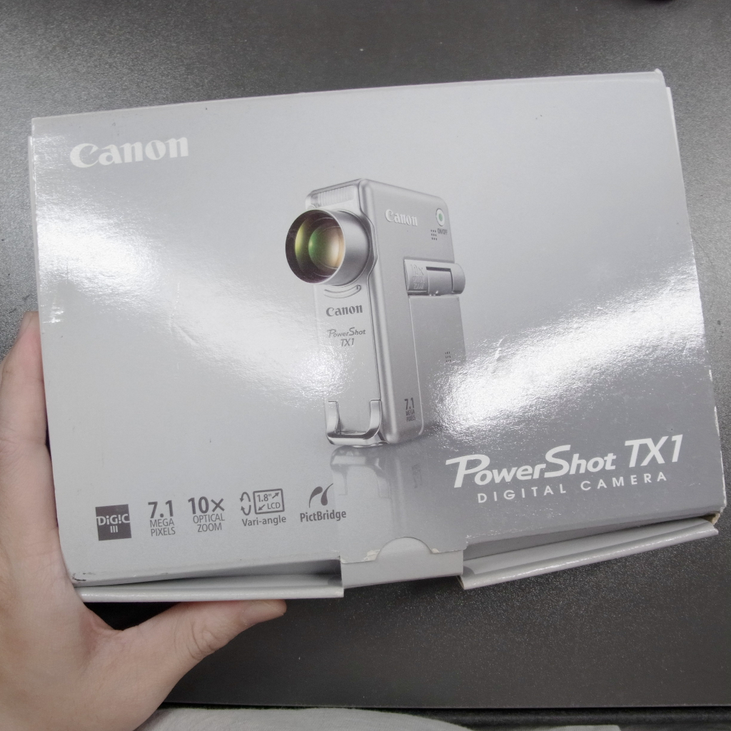 老數位相機>>CANON POWERSHOT TX1 (CCD / 旋轉螢幕/ 盒裝) | 蝦皮購物