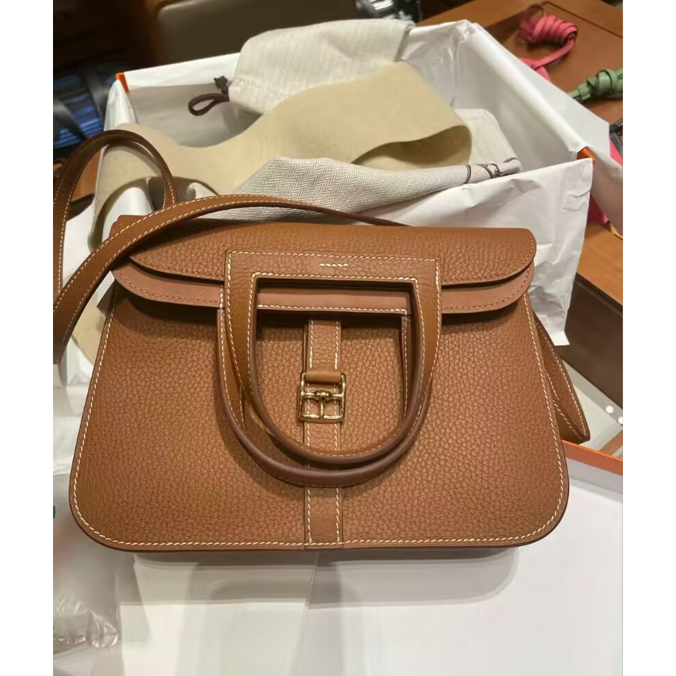 Hermes Evelyn TPM Gold (Brown) Leather with Gold Hardware, New in Box MA001  - Julia Rose Boston