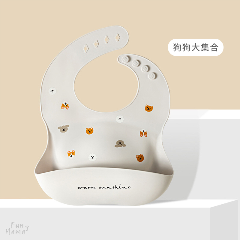 圓圓臉系列防水輔食圍兜 main image 0