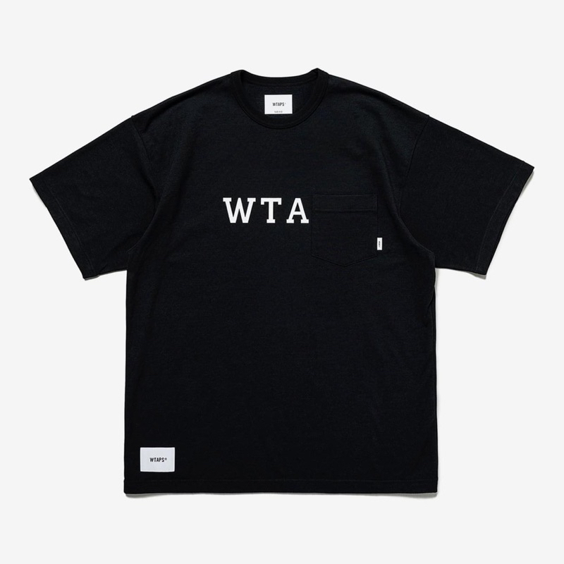 全新WTAPS 23SS DESIGN 01 / SS / CTPL. COLLEGE 字體口袋短袖| 蝦皮購物