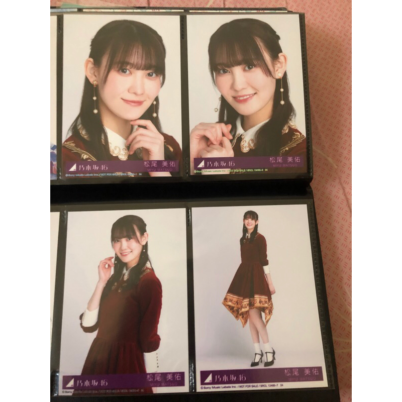 乃木坂46 松尾美佑 生写真5枚 管理番号32 メンバー