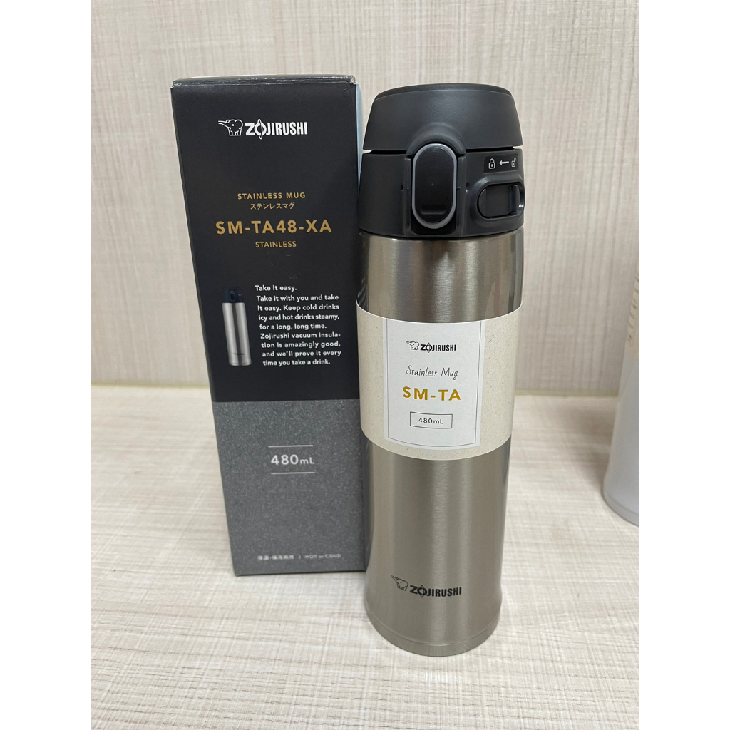 「台南家電館」象印Zojirushi不銹鋼保溫瓶/保溫杯480cc＜SM-TA48＞真空保溫杯 | 蝦皮購物