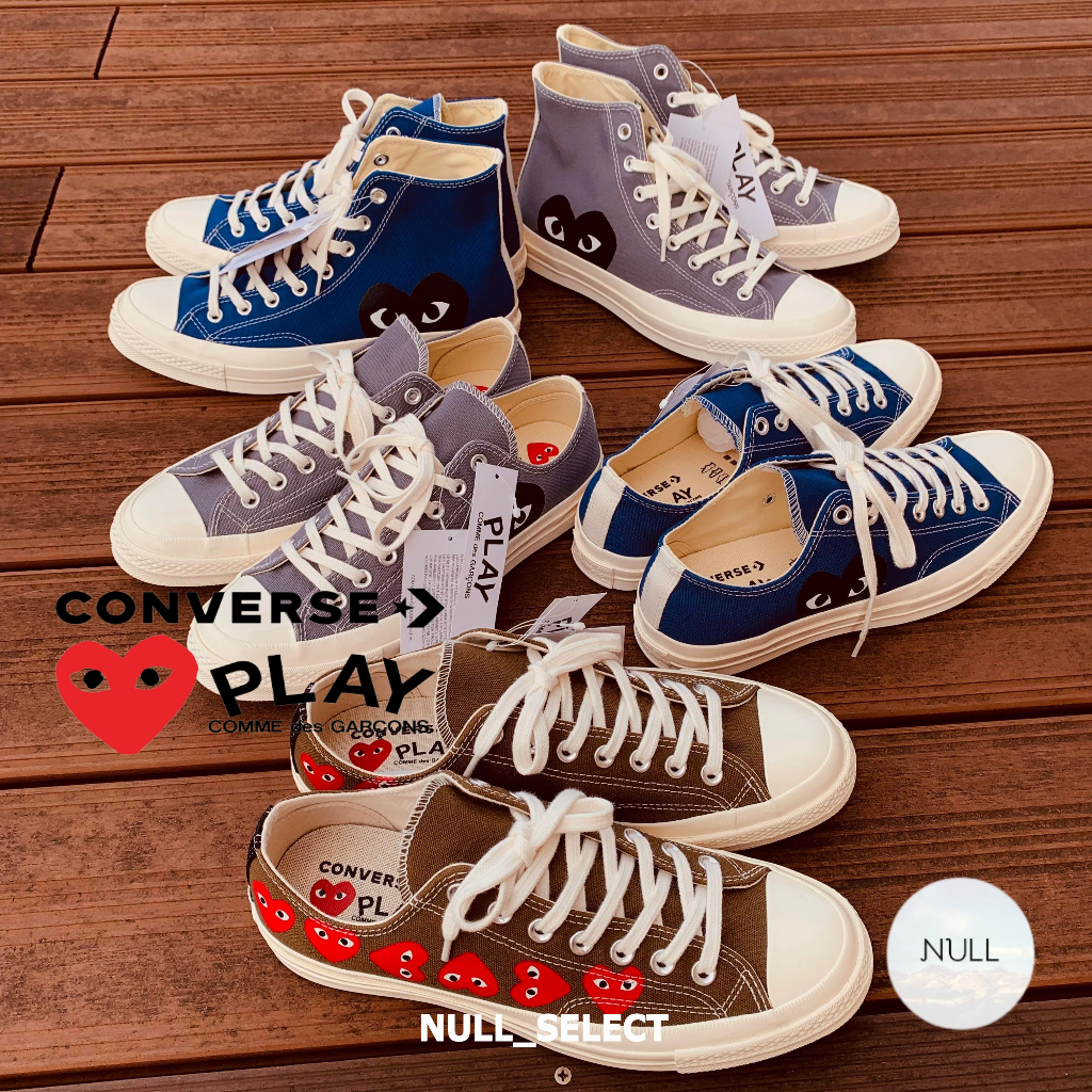 NULL 現貨】CONVERSE x CDG 1970 川久保玲Comme des Garçons play 帆布