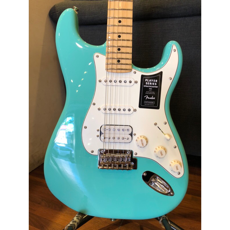 現貨免運送千元配件Fender Player Stratocaster HSS MN SFMG 綠色電