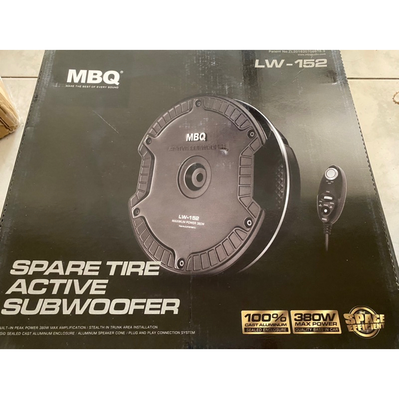 現貨全網最低價正品德國MBQ備胎式薄型低音炮 MBQ LW-152備胎炮 純低音備胎低音 | 蝦皮購物