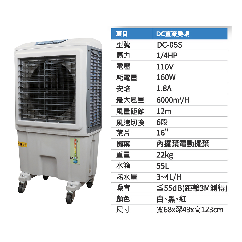 大風量冷風扇 移動式變頻水冷扇M802-COOL｜水冷式涼風扇｜雅速達通風降溫專家