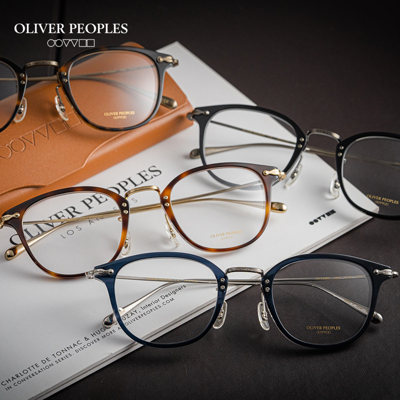 Oliver Peoples Davitt OV5389D 日本手工斯文純鈦合金復古圓框眼鏡男生
