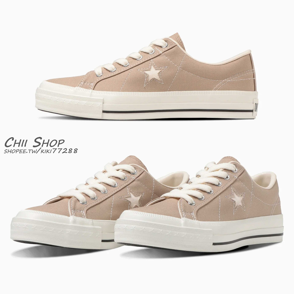 CHII】日本限定Converse ONE STAR J VTG CANVAS 直營店限定淡棕色| 蝦皮購物