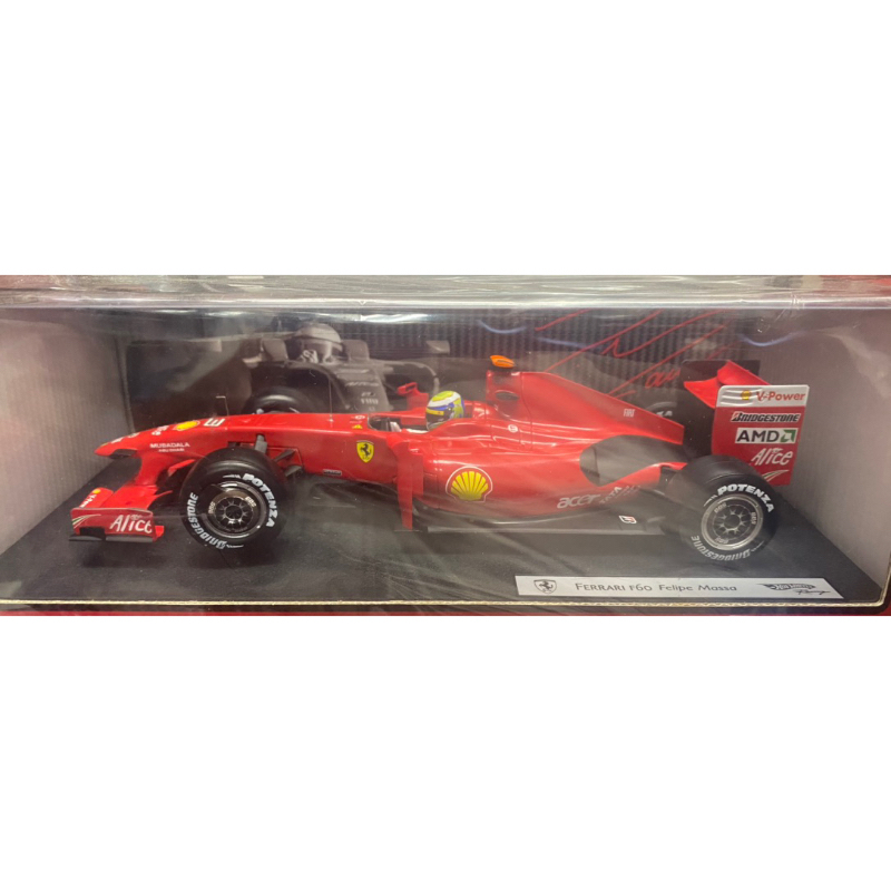 F1 Hot Wheels 1/18 Ferrari F60 2009 Räikkönen – Miniature De Collection En Vitrine