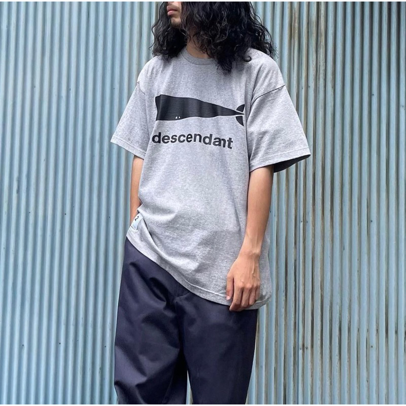 DESCENDANT/CACHALOT SS (GRAY) 23SS SPOT ITEM 鯨魚LOGO tee 現貨在店