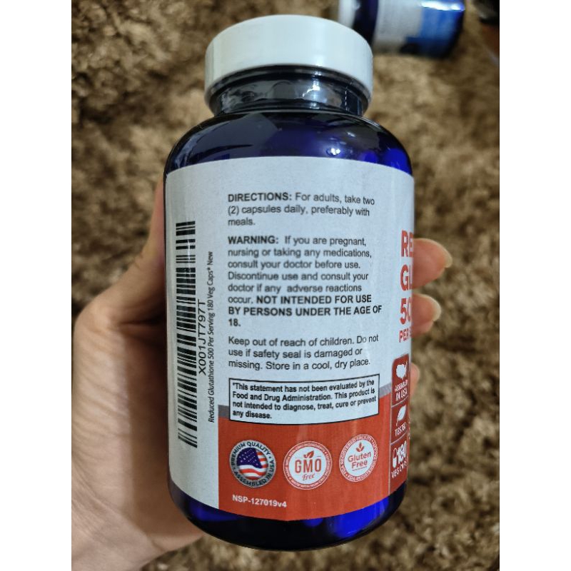 NusaPure Reduced Glutathione 500180(90) |