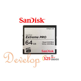 SanDisk Extreme PRO CFast 2.0 64G-128G 記憶卡525MB/s CFSP 公司貨