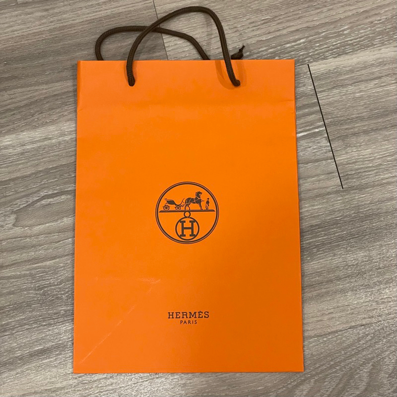 [HERMES] 愛馬仕hermes品牌提袋 精品紙袋 購物袋 專櫃提袋 小盒子 | 蝦皮購物