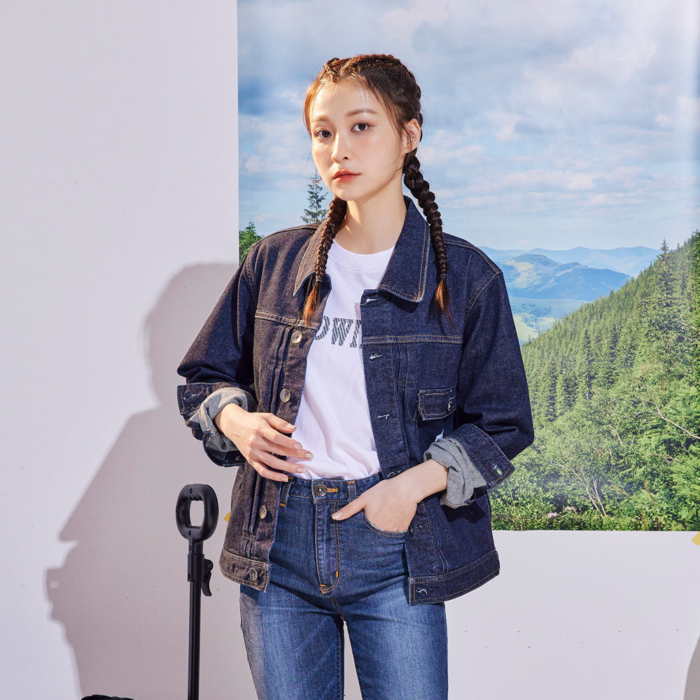 EDWIN 男款 怪彈力系列 Type 1 雙口袋設計丹寧外套(原藍色) | 蝦皮購物