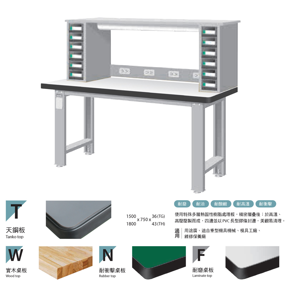 重量型工作桌 WA-67｜天鋼 工業桌 多用途桌 電腦桌 辦公桌 堅固 穩重 結構荷重 平面桌 實驗桌 | 蝦皮購物