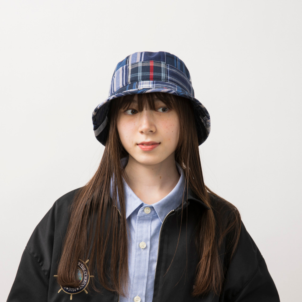 限定折扣 稀有 3號 L號 DCDT DESCENDANT MADRAS BUCKET HAT 格紋 拼布漁夫帽 水桶帽