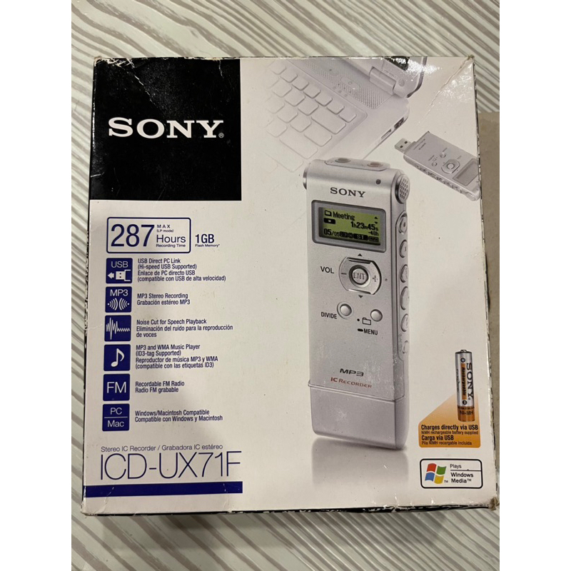 SONY索尼ICD-UX71F多功能錄音筆| 蝦皮購物