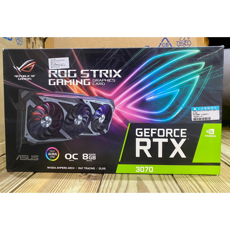 ASUS ROG STRIX GAMING OC 8GB ，3070💯保固中💯 | 蝦皮購物