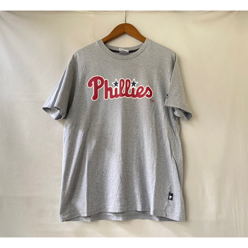 舊贖古著》Majestic MLB Phillies 費城人大聯盟短袖短踢古著vintage