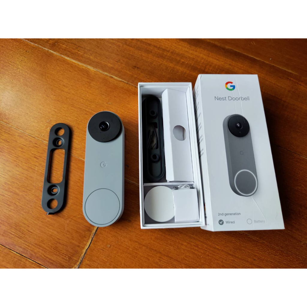 全新Google Nest doorbell 2nd Wired 第二代有線版灰色智慧門鈴| 蝦皮購物