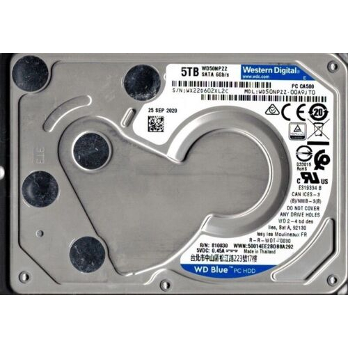 龍龍3C] 威騰WD 2.5吋藍標5TB 5T SATA 筆記型硬碟WD50NPZZ OEM 15mm