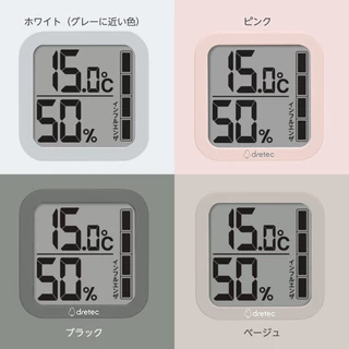 【台灣現貨 附發票】日本Dretec Luft熱中暑警示 電子溫濕度計 表格顯示 O-402 溫度計 溼度計