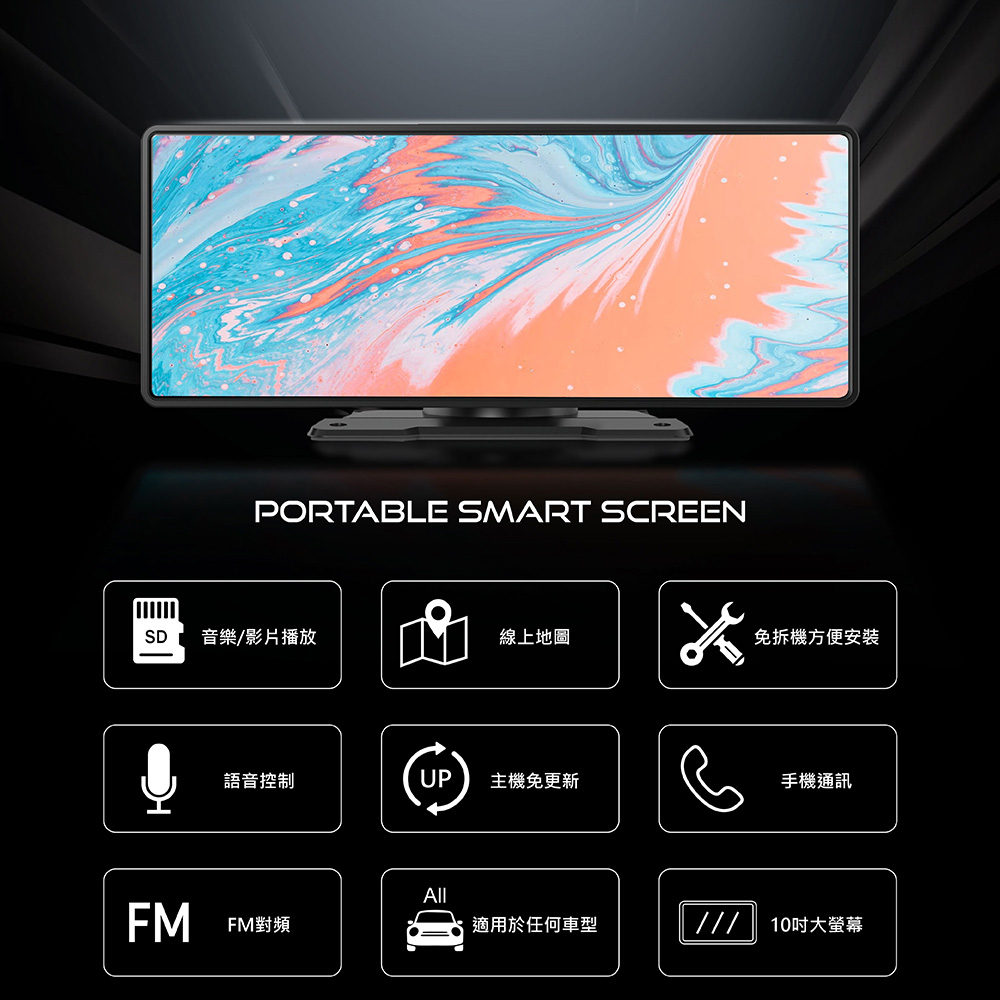 【車機最熱銷】CORAL RX10 十吋智慧導航娛樂通信中控台 無線CarPlay Android Auto 手機鏡像 | 蝦皮購物