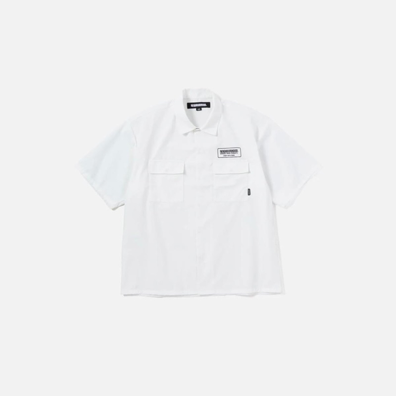 全新23SS NEIGHBORHOOD CLASSIC WORK SHIRT SS 胸口Logo 襯衫| 蝦皮購物