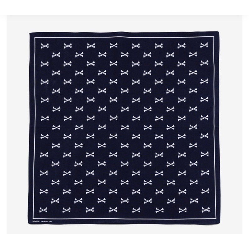 WTAPS BANDARIA BANDANA COTTON. CROSSBONES 骨頭 方巾 現貨在店