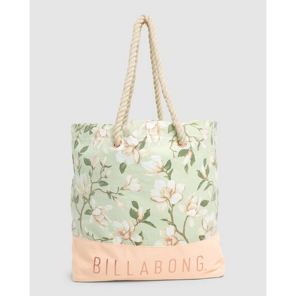 BILLABONG 女MOONFLOWER BEACH BAG 托特包薄荷綠6613110-MNT | 蝦皮購物