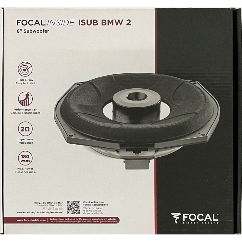 今ならほぼ即納！ 【新品未使用】FOCAL INSIDE IC BMW 100L カー