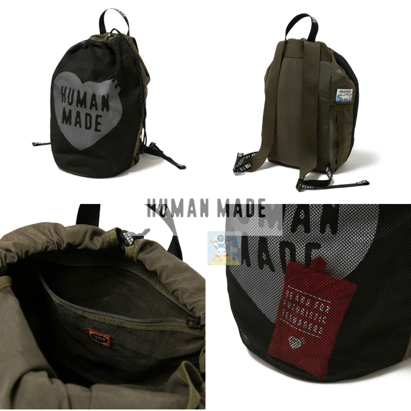 HUMAN MADE 23SS DRAWSTRING BACKPACK 後背包背包雙肩包| 蝦皮購物