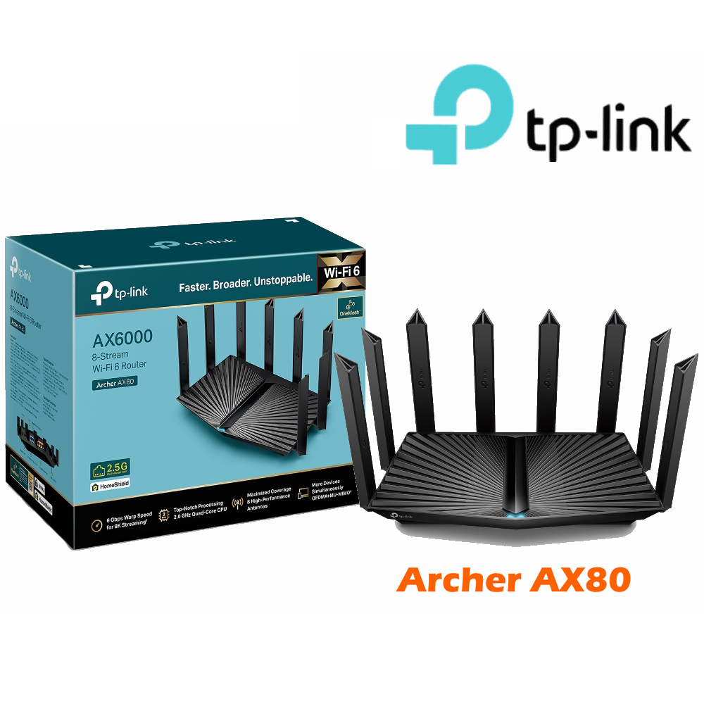 TP-Link Archer AX80 AX6000 WiFi 6 無線網路路由器| 蝦皮購物