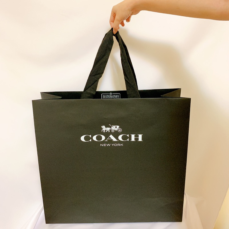 現貨 美國帶回 正版 正貨 Coach 專櫃 紙袋 提袋 包裝 手提袋 情人節 送禮 體面