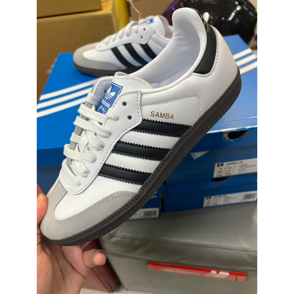 ADIDAS SAMBA OG CLOUD WHITE CORE BLACK 休閒鞋型號B75806 | 蝦皮購物