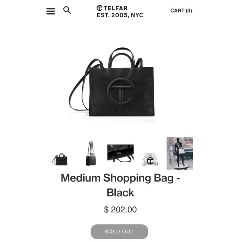 Telfar medium shopping discount bag