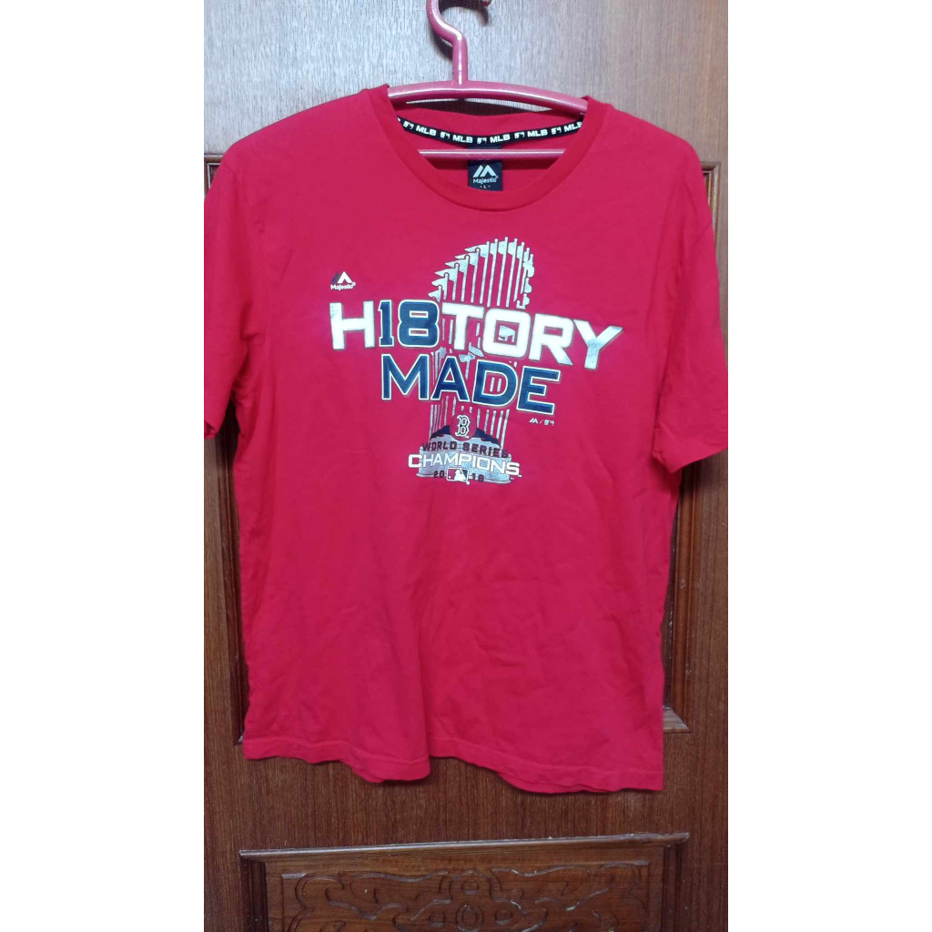 JBJ Jackie Bradley Jr T Shirt Size Large Red Sox 2018 World Series