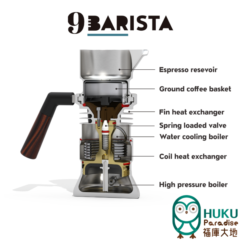 9barista 直火で本格的エスプレッソ - 生活家電